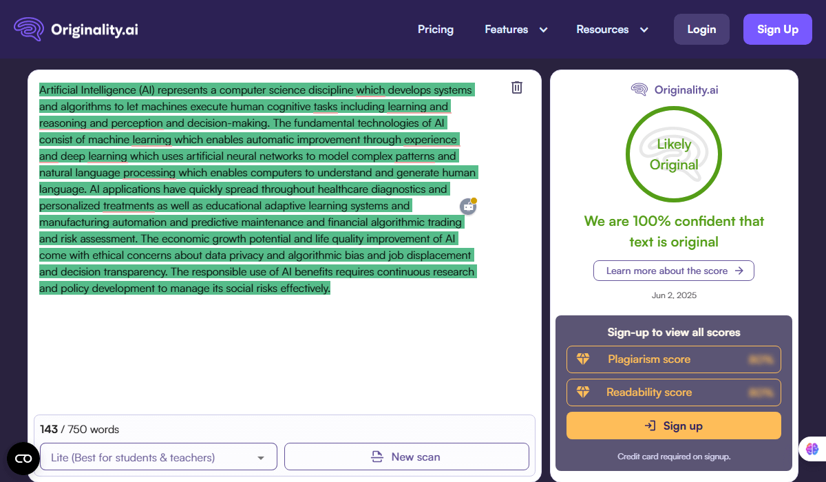 Undetectable AI Humanizer Bypass Originality.ai Detector