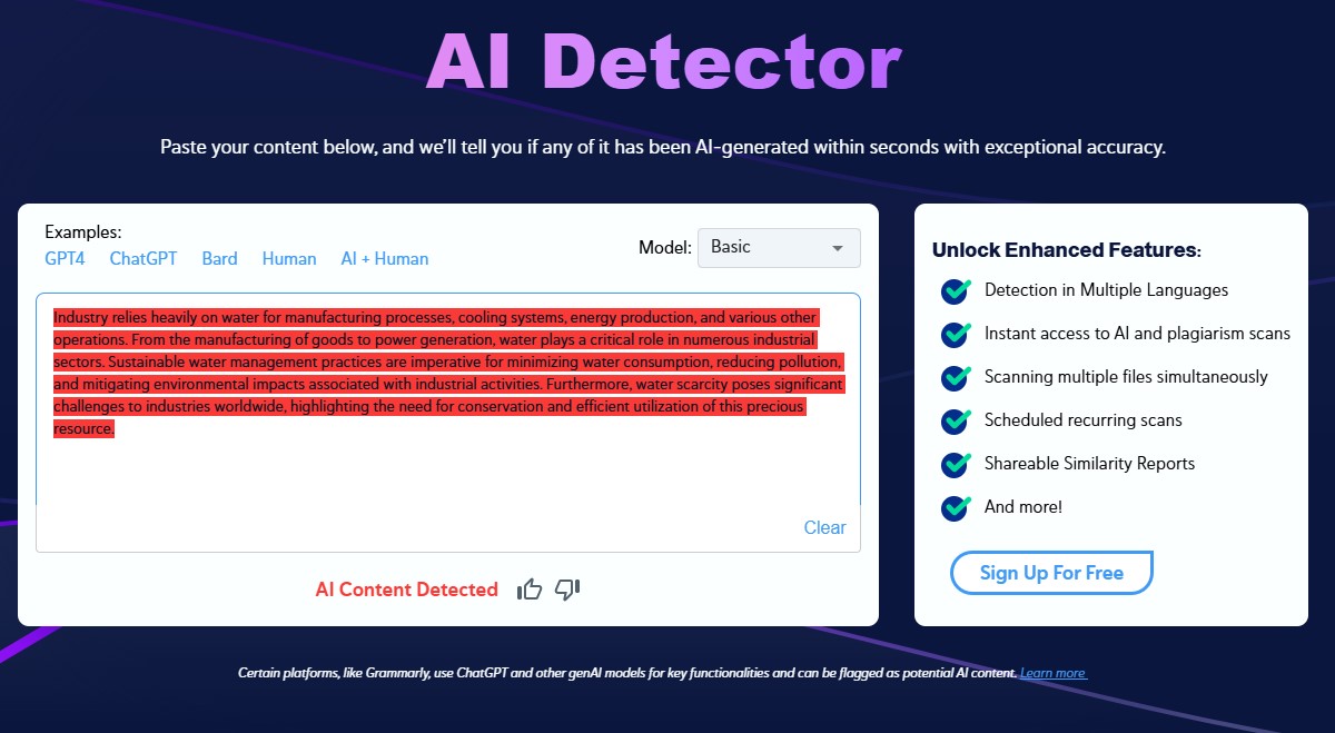 Copyleaks Detect AI Content Quite Perfectly