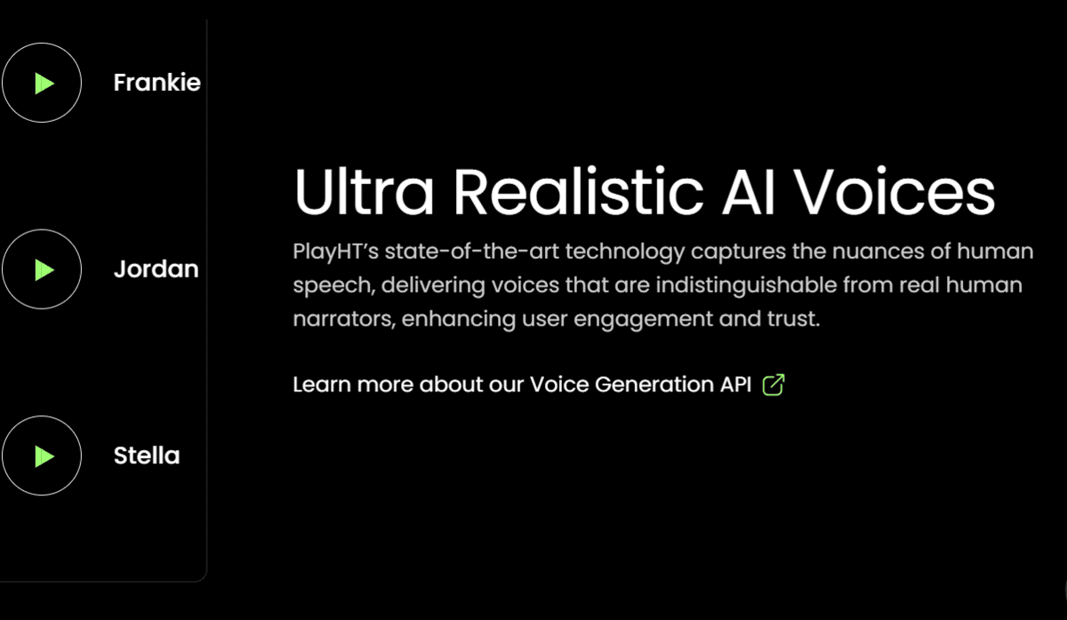 Life-like AI Voices Make Play.ht a Great ElevenLabs Alternative