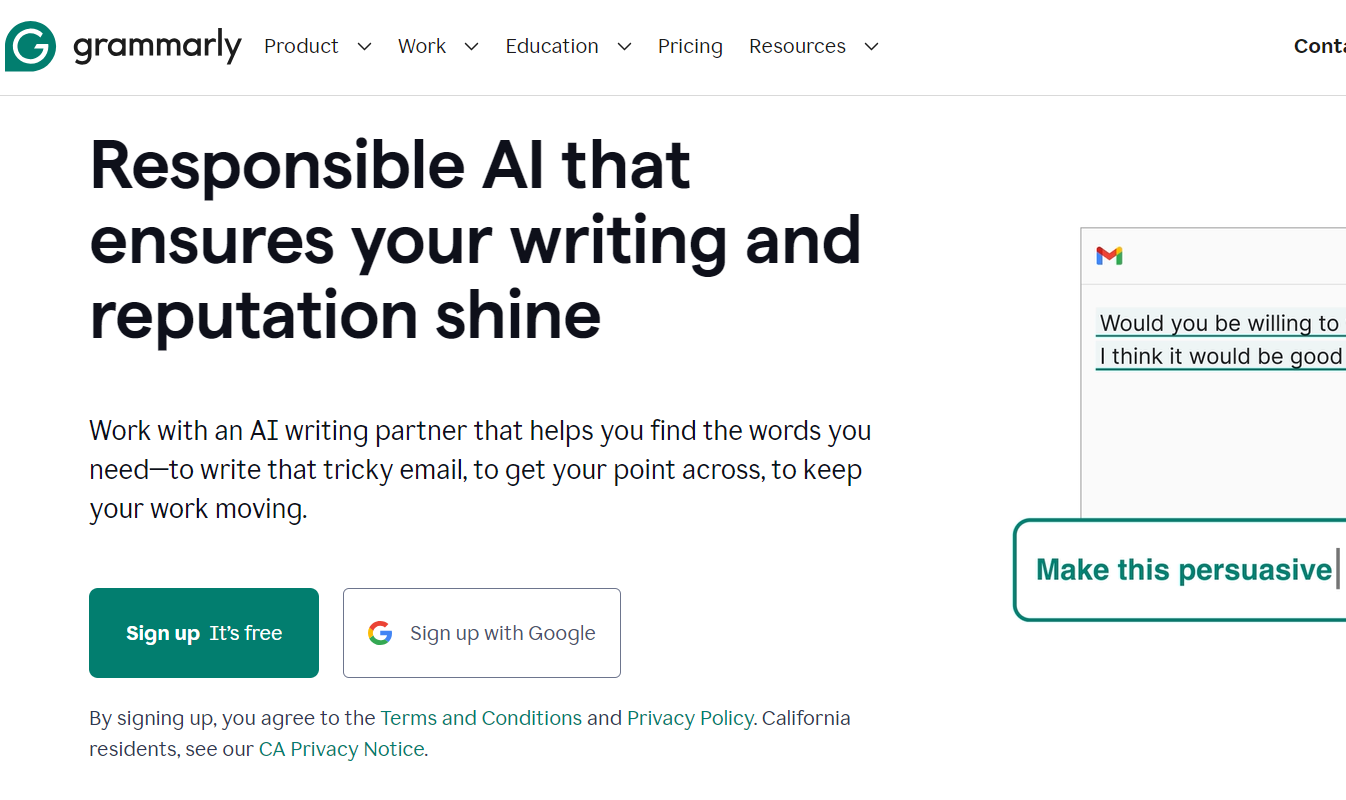 Grammarly: Free AI Writing Assistance