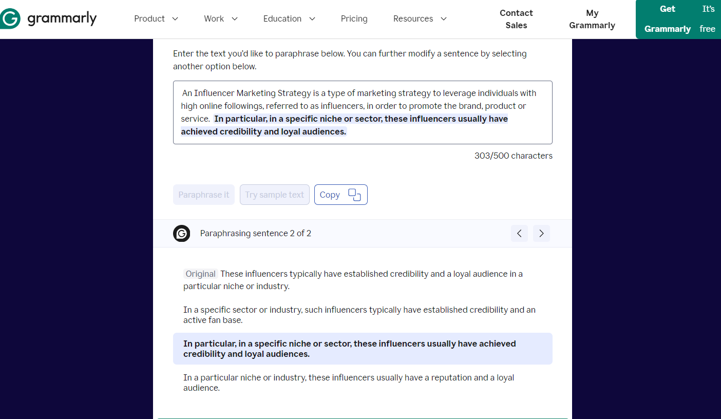 paraphrasing tool to avoid ai detection