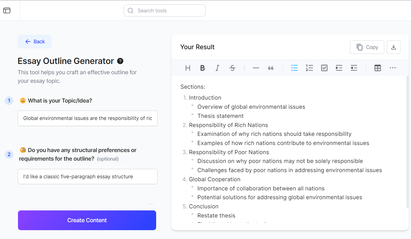 GravityWrite Outline Generator