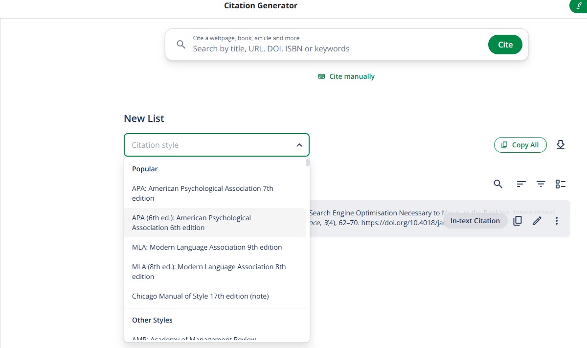 Using Citation Generation Of QuillBot