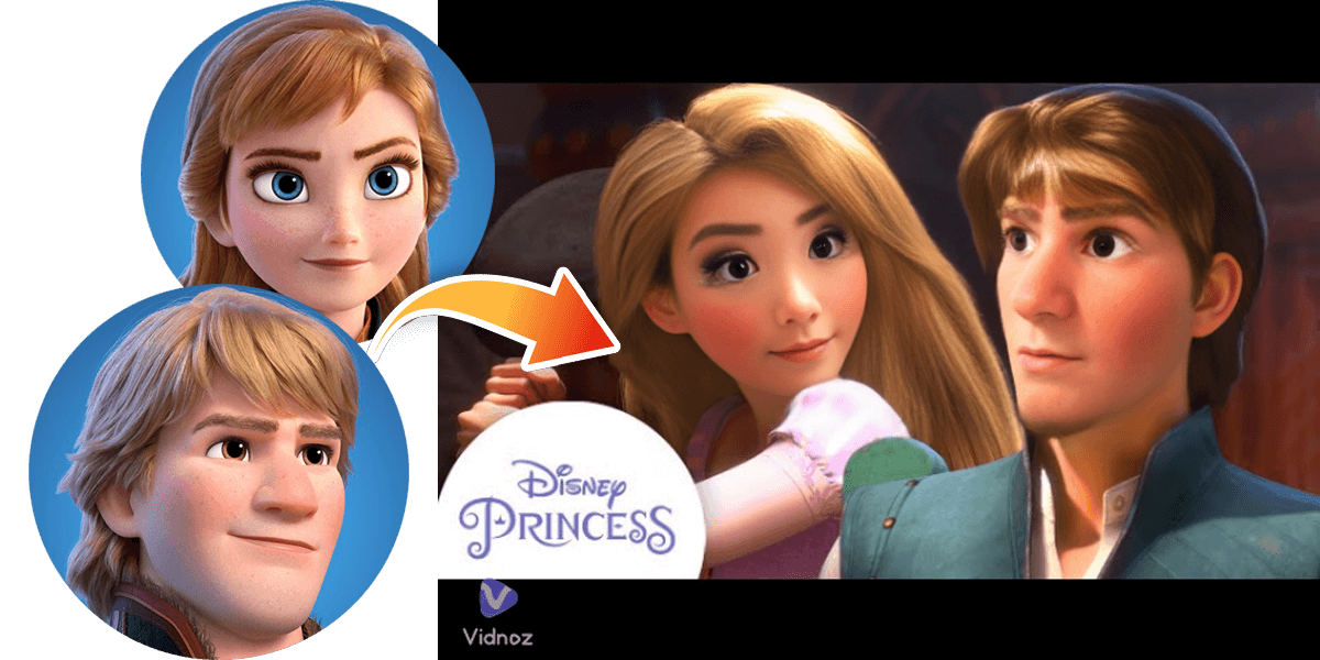 Get Funny Disney Face Swaps in 1 Click with Vidnoz [100% Free]