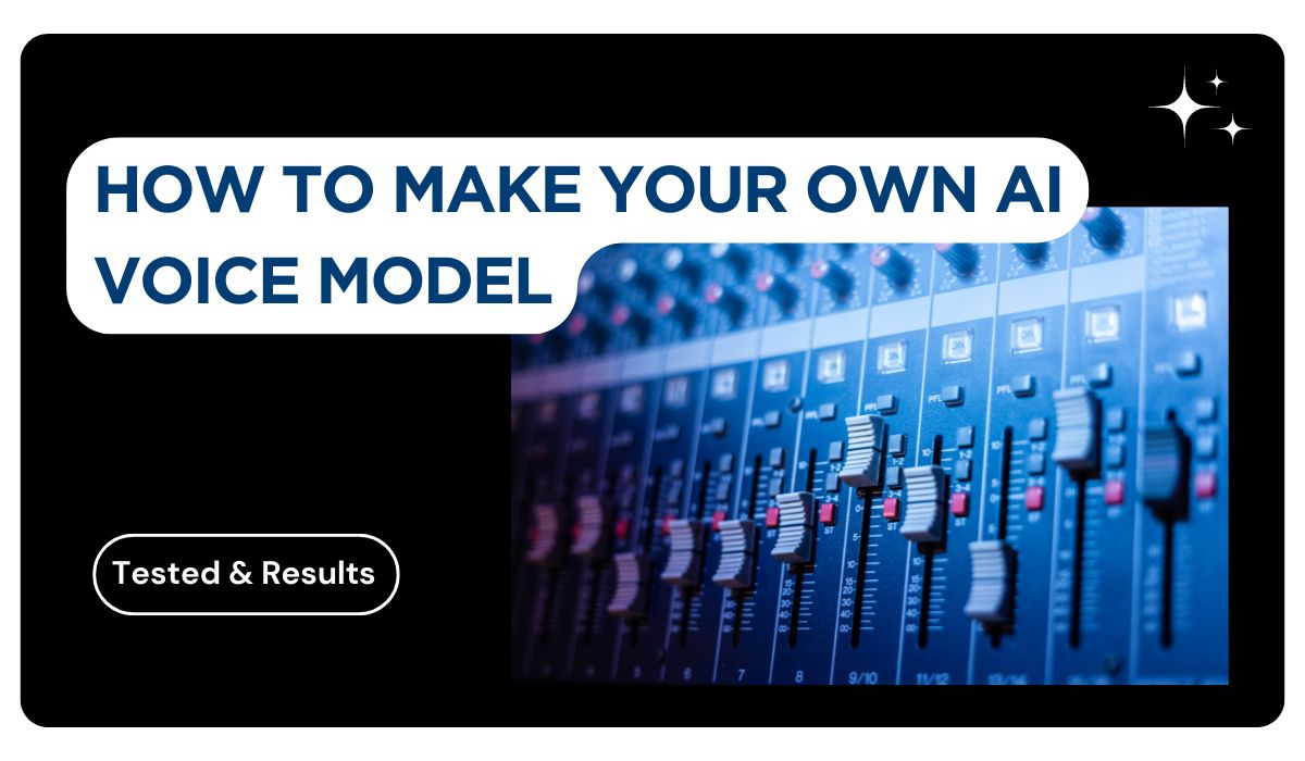How to Make An AI Voice Model For Yourself [Easy & Free]