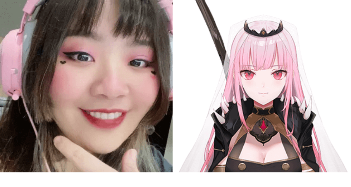 Mori's face (left) was widely shared on Imgur but has not been verified by her