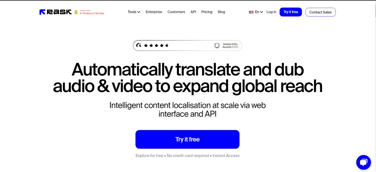 Rask.ai - Best for Wide Language