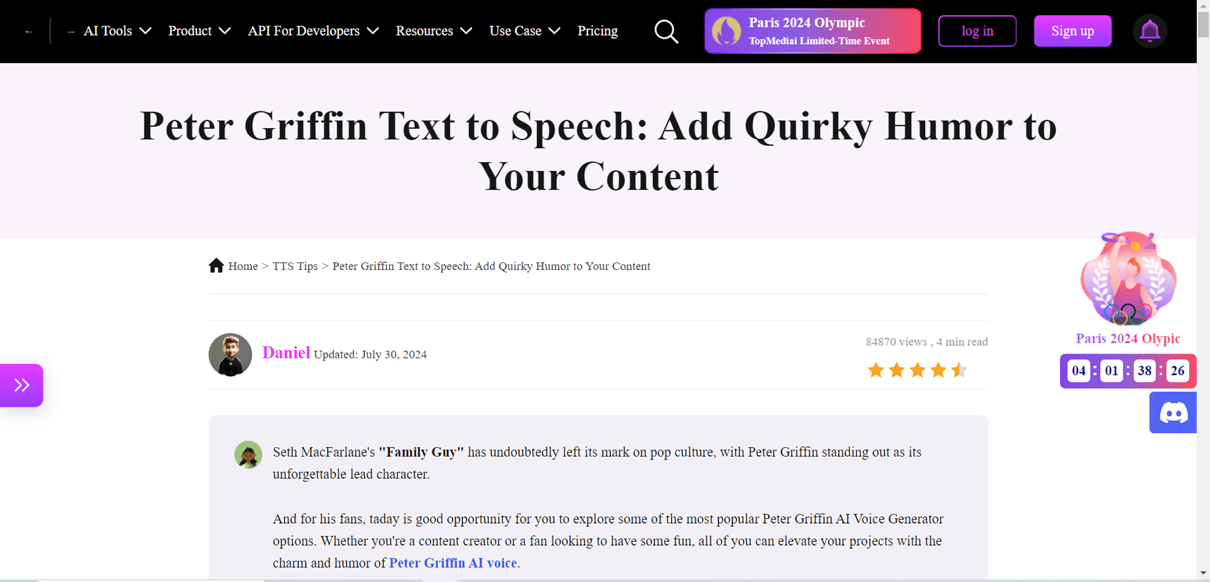 Topmediai - Most Famous Text-to-speech