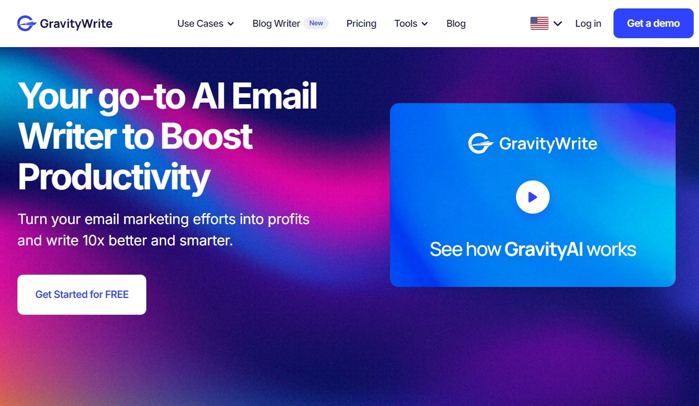 GravityWrite - Best AI for email writing