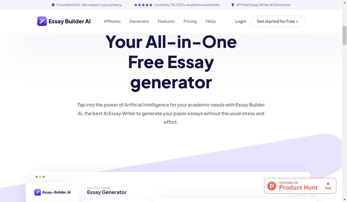 Essay-Builder.AI for Any Student