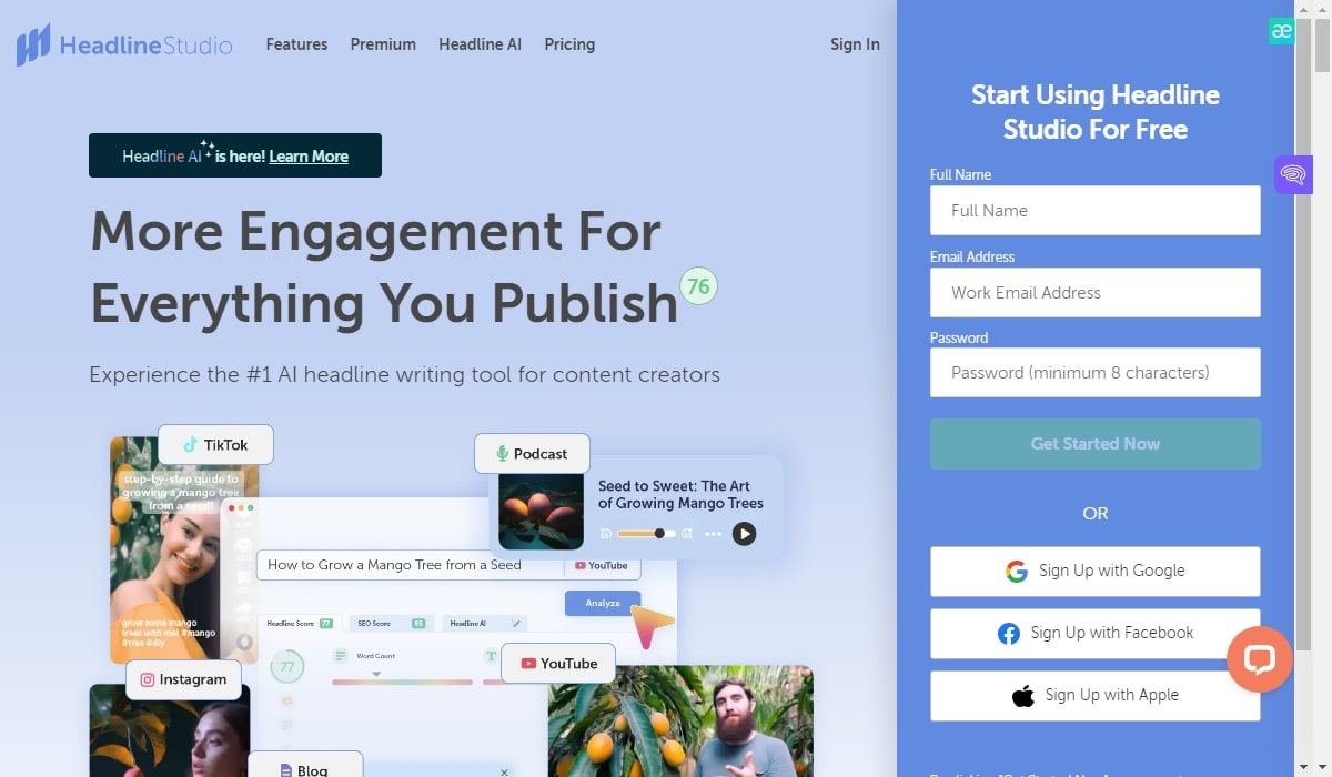 HeadlineStudio for Boosting Visibility