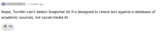 A user sharing their opinion about Snapchat AI