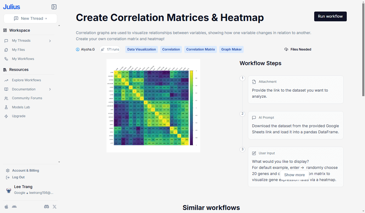 Julius AI Review - “Create Graphs and Visual” Feature