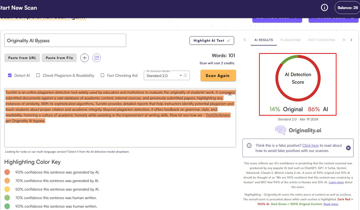 Originality AI Detector