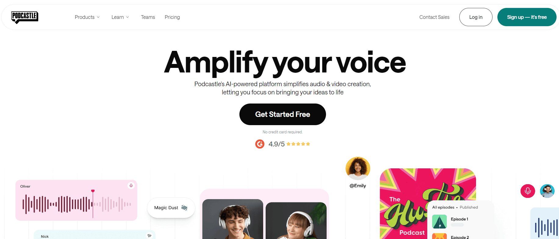 Podcastle - Voice Cloning Platform