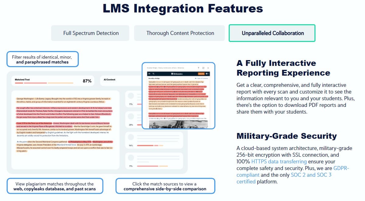 Copyleaks Detect AI Content As Blackboard feature