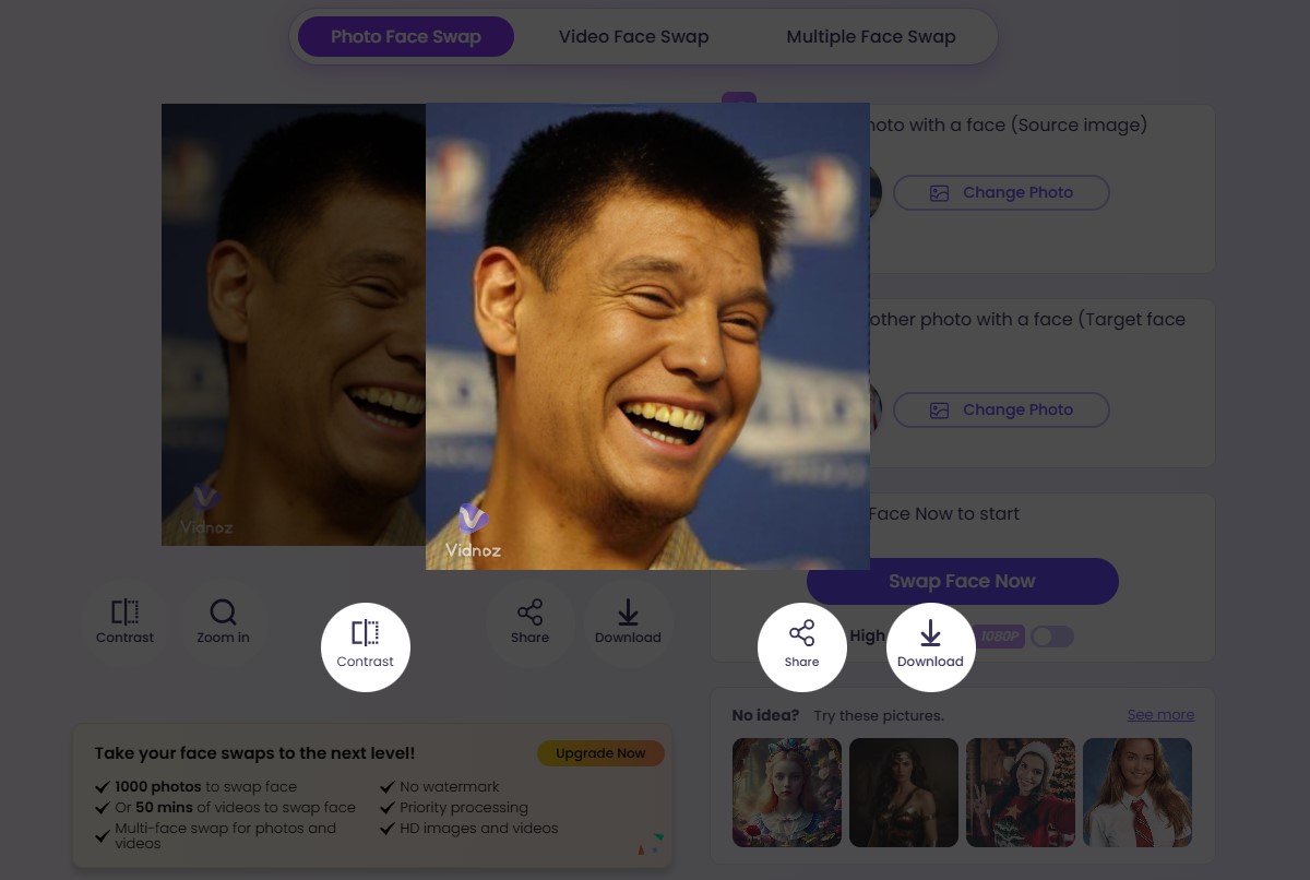 Face Swap Meme Using Vidnoz
