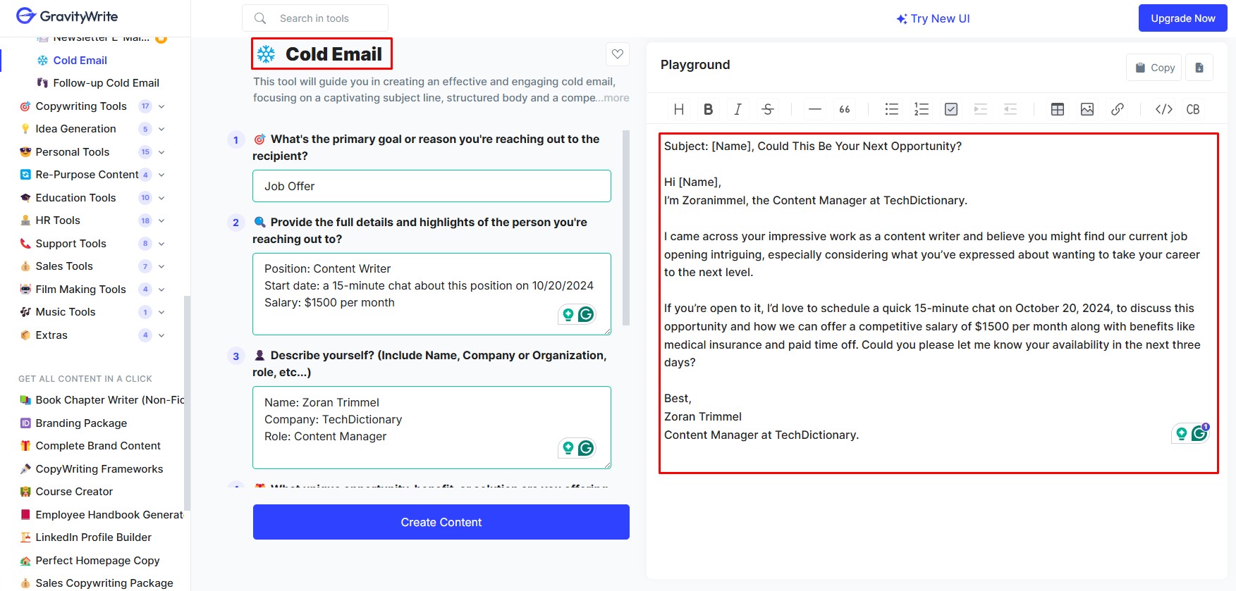 GravityWrite - Best AI email writing Assistant for high CTR