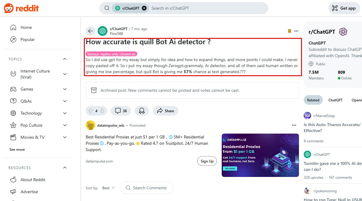 People Discuss How Accurate Is Quillbot AI Detector On Reddit