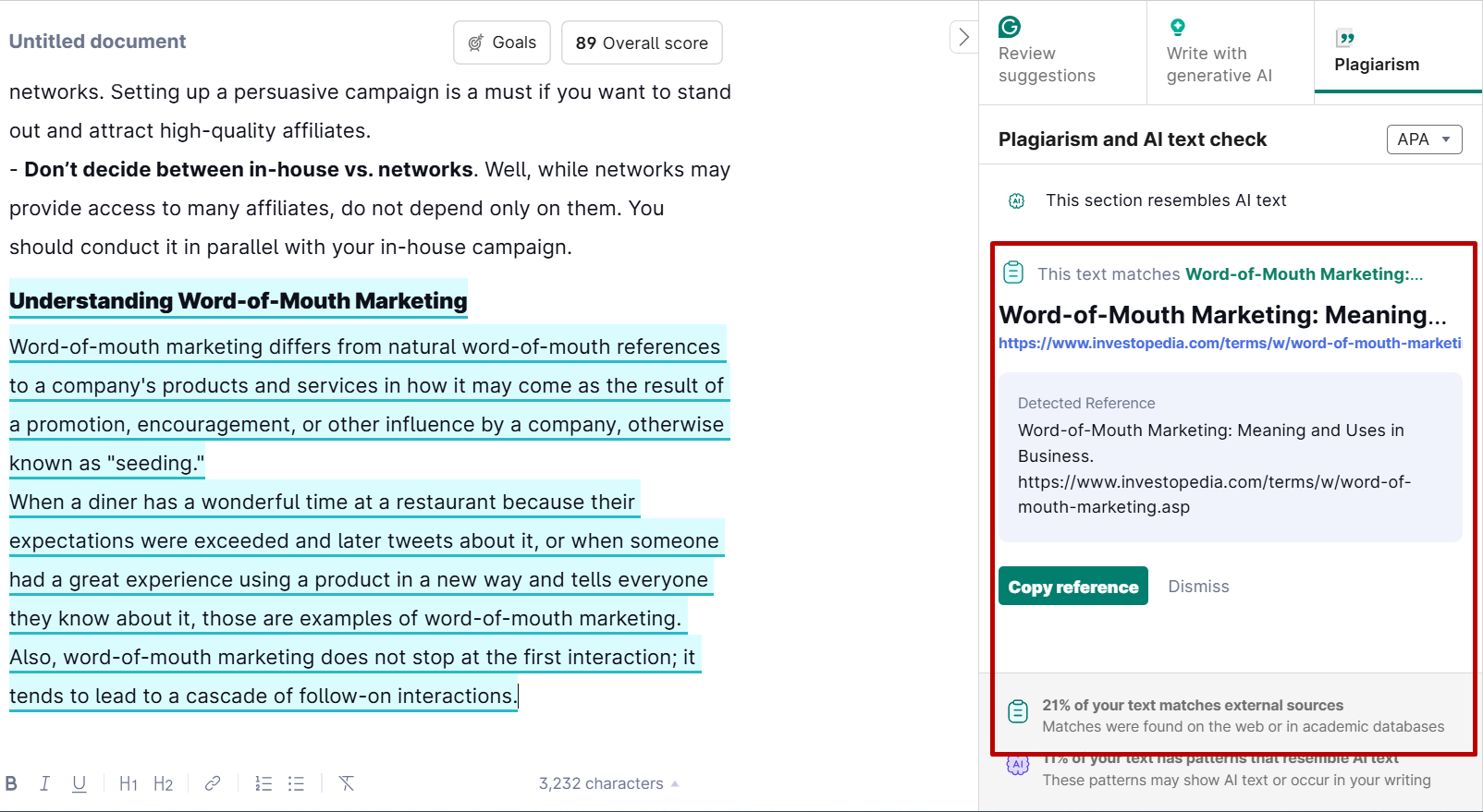 How to Check Plagiarism in Google Docs Using Grammarly