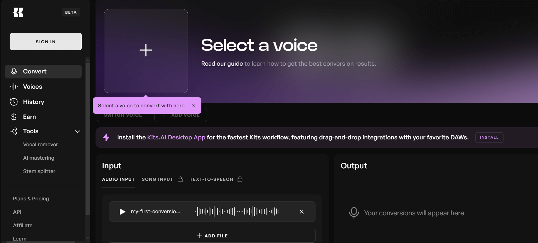 Step 2: Clone A Voice or Blend AI Voice