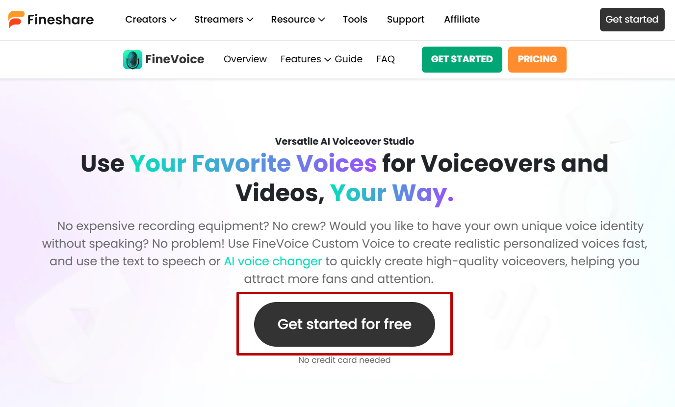 How to Make President AI Voice Using FineVoice