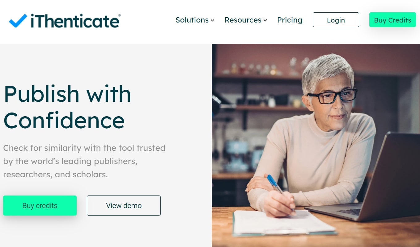 iThenticate - a Product by Turnitin