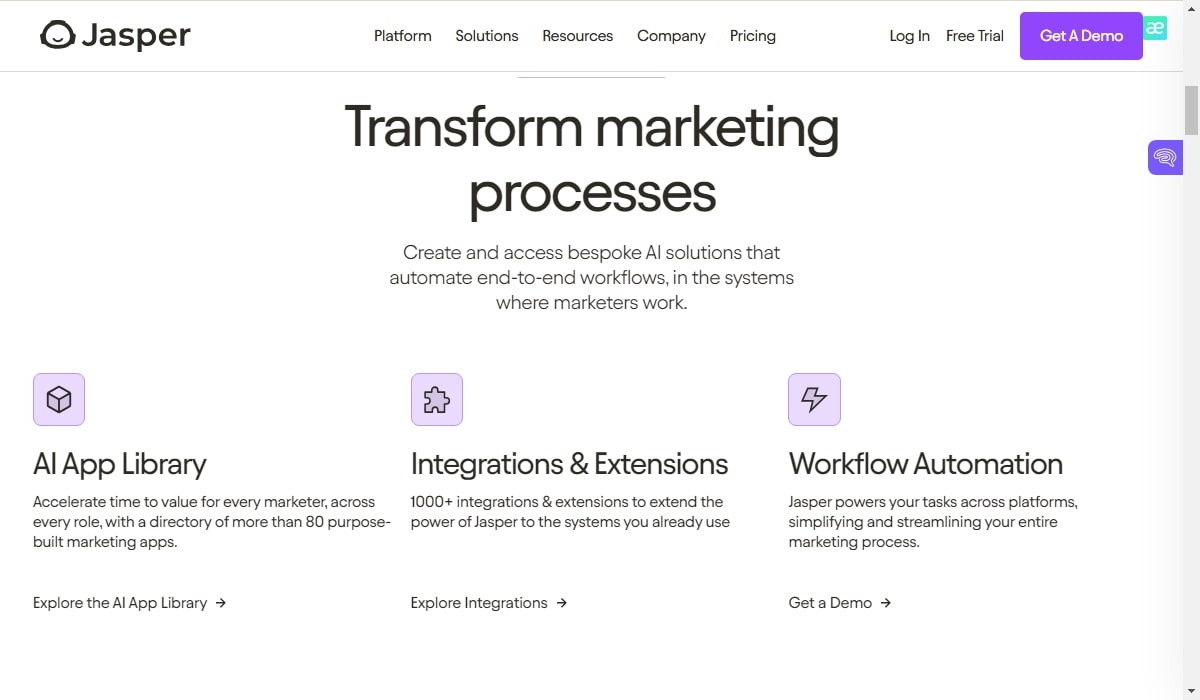 Jasper AI transforms marketing processes