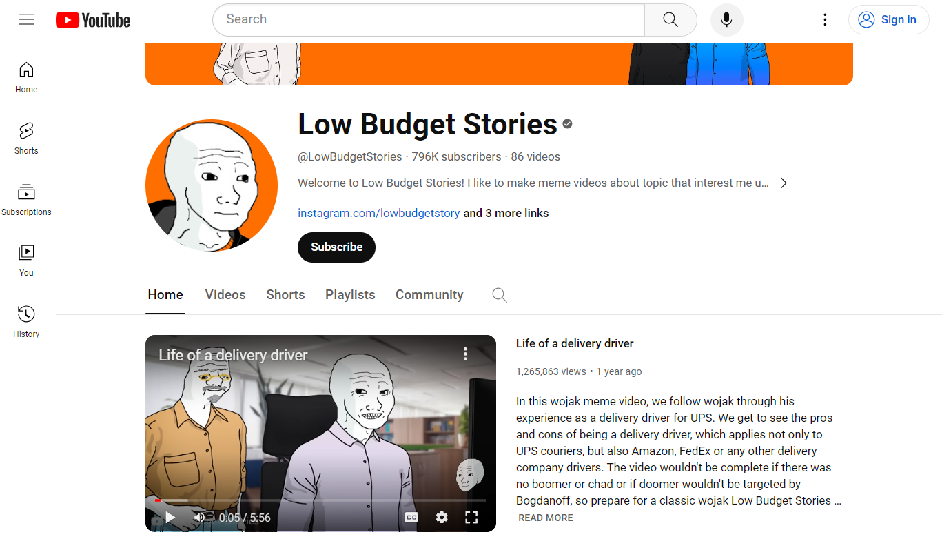 Low Budget Stories - An AI-voice YouTube Channel 