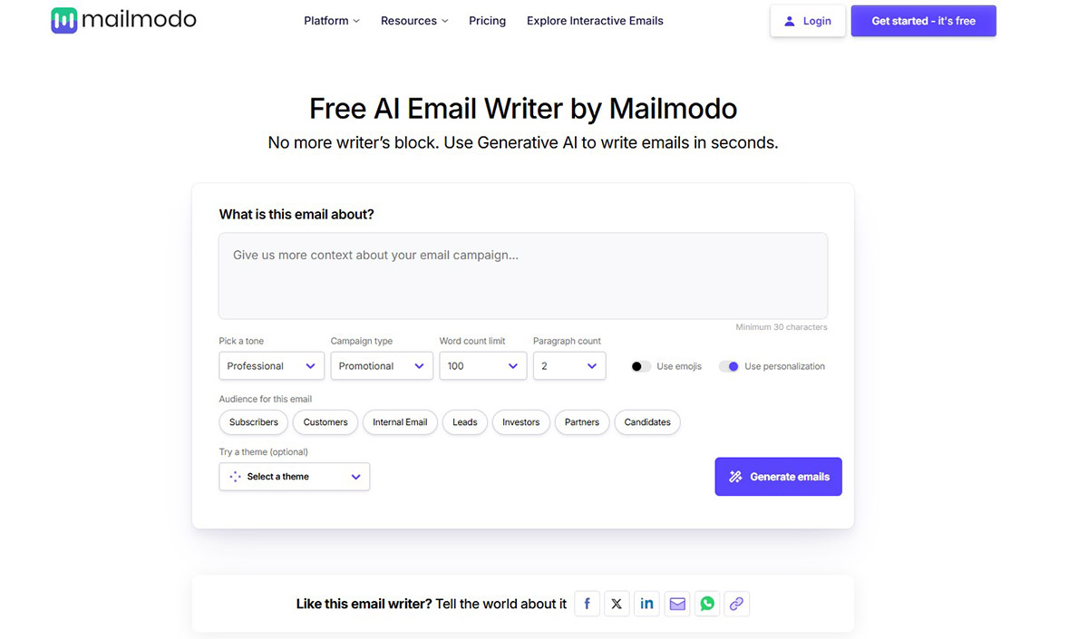 Mailmodo with Interactive Email Features