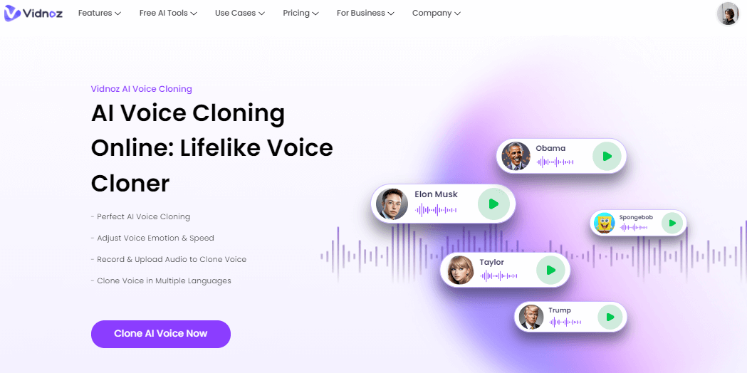 Vidnoz AI Voice Changer