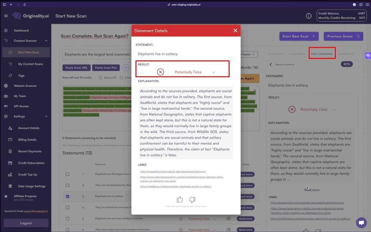 Originality AI’s Fact-Checking Feature for Med Students