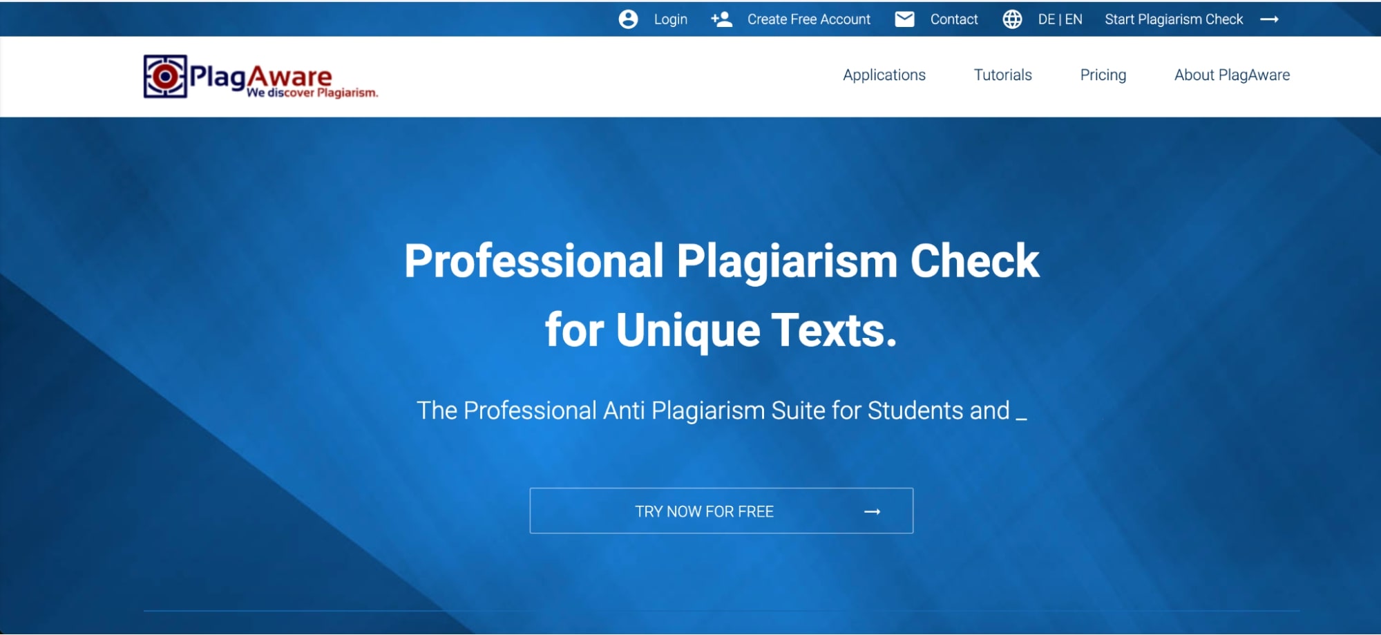 PlagAware plagiarism checker