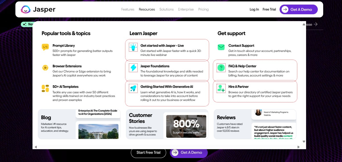 Quillbot Vs Jasper Jasper’s Network Support