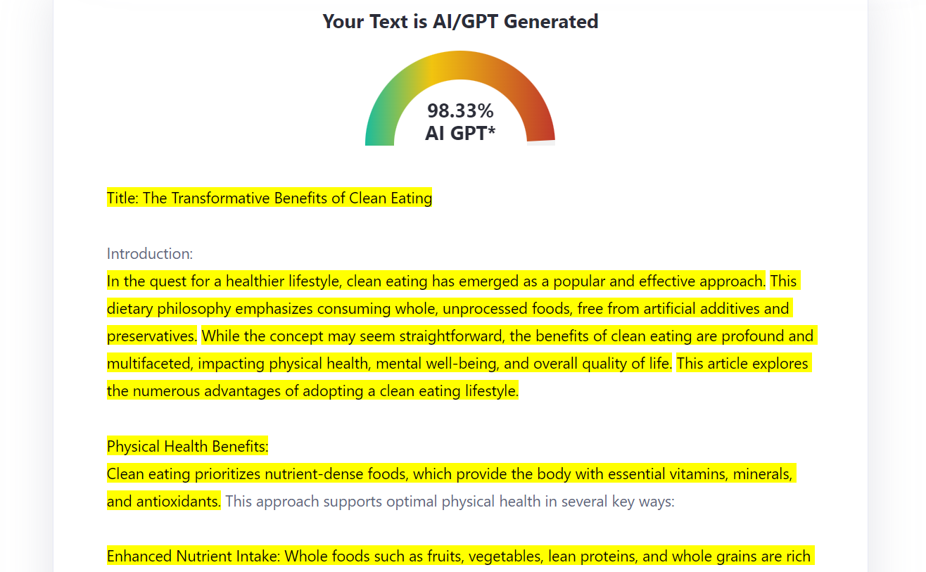 Testing ZeroGPT AI Detection