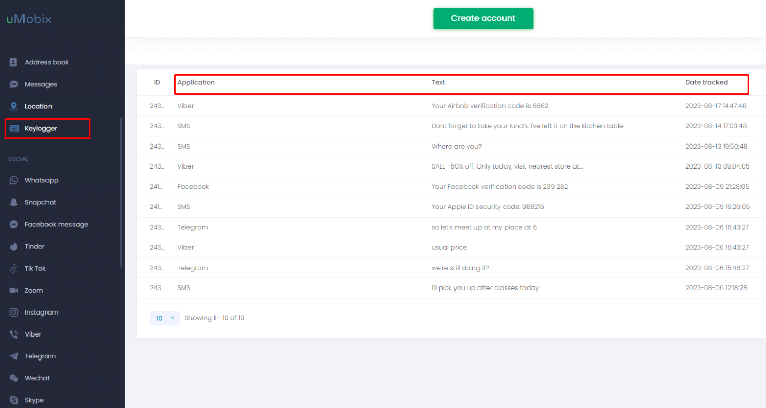 umobix-key-logger-test