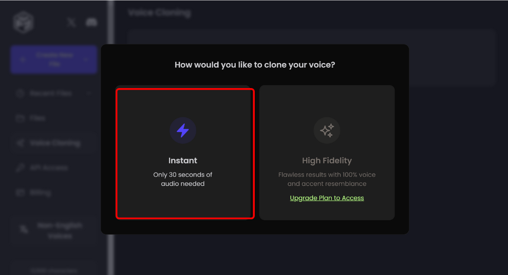 Upload Sample Voice On Playht