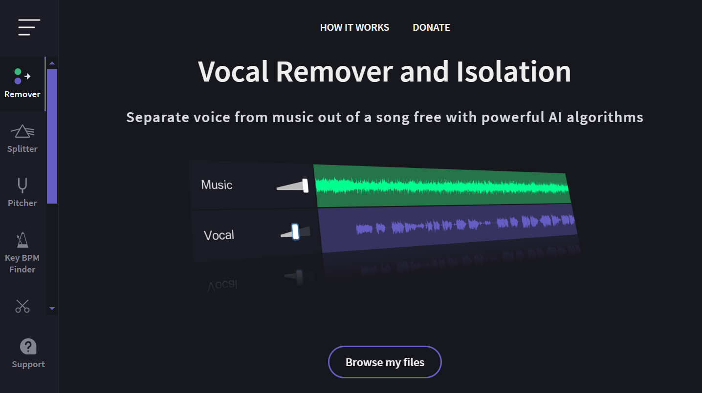 Vocal Remover - Remove vocals from a song