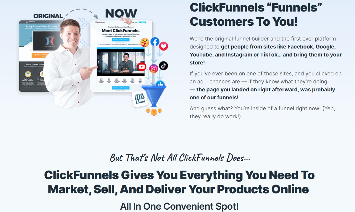 clickfunnels vs systeme.io: clickfunnels overview 