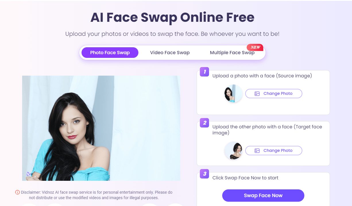 What is Vidnoz AI Face Swap?