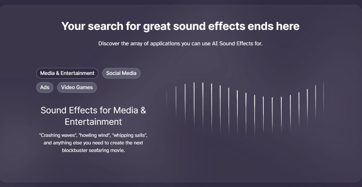 Elevenlabs AI Sound Effects