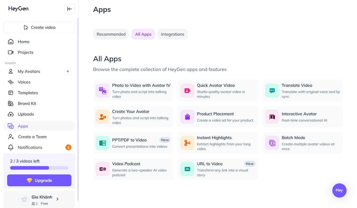 HeyGen's powerful features