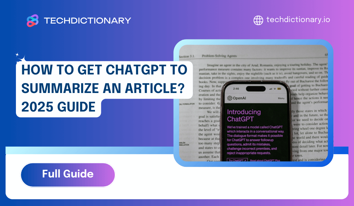 How to Get ChatGPT to Summarize an Article