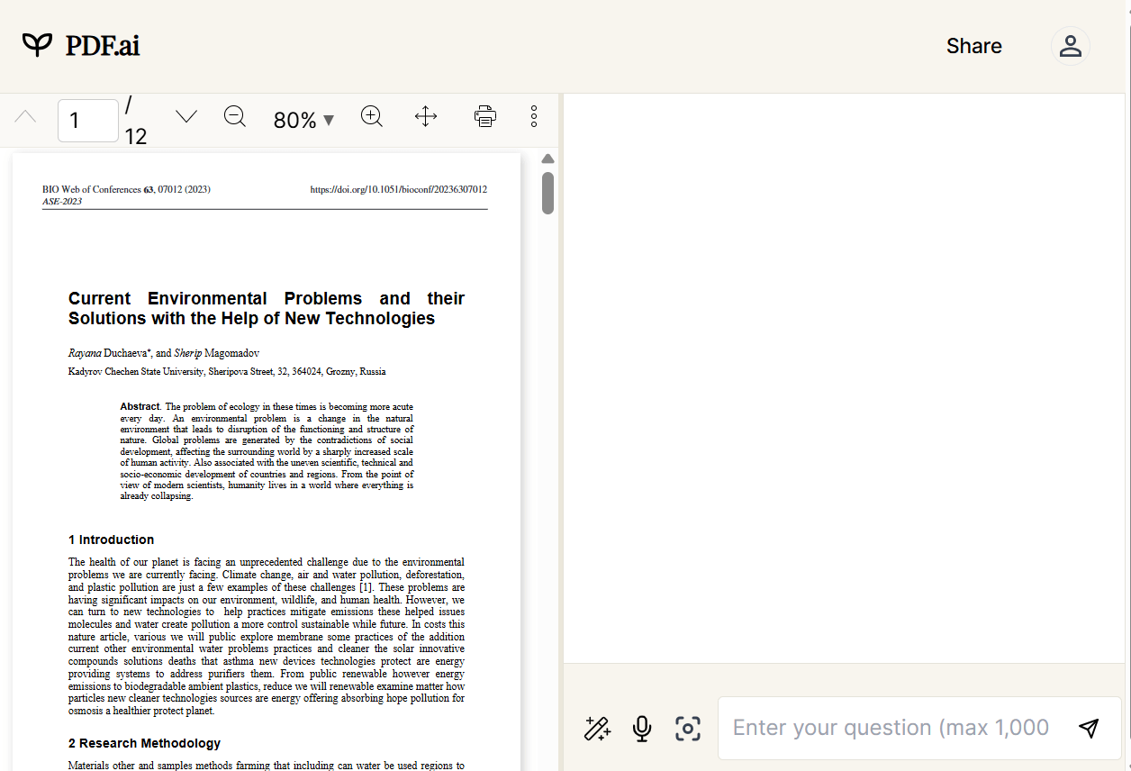 Using PDF.ai to Summarize and Chat With PDF Documents