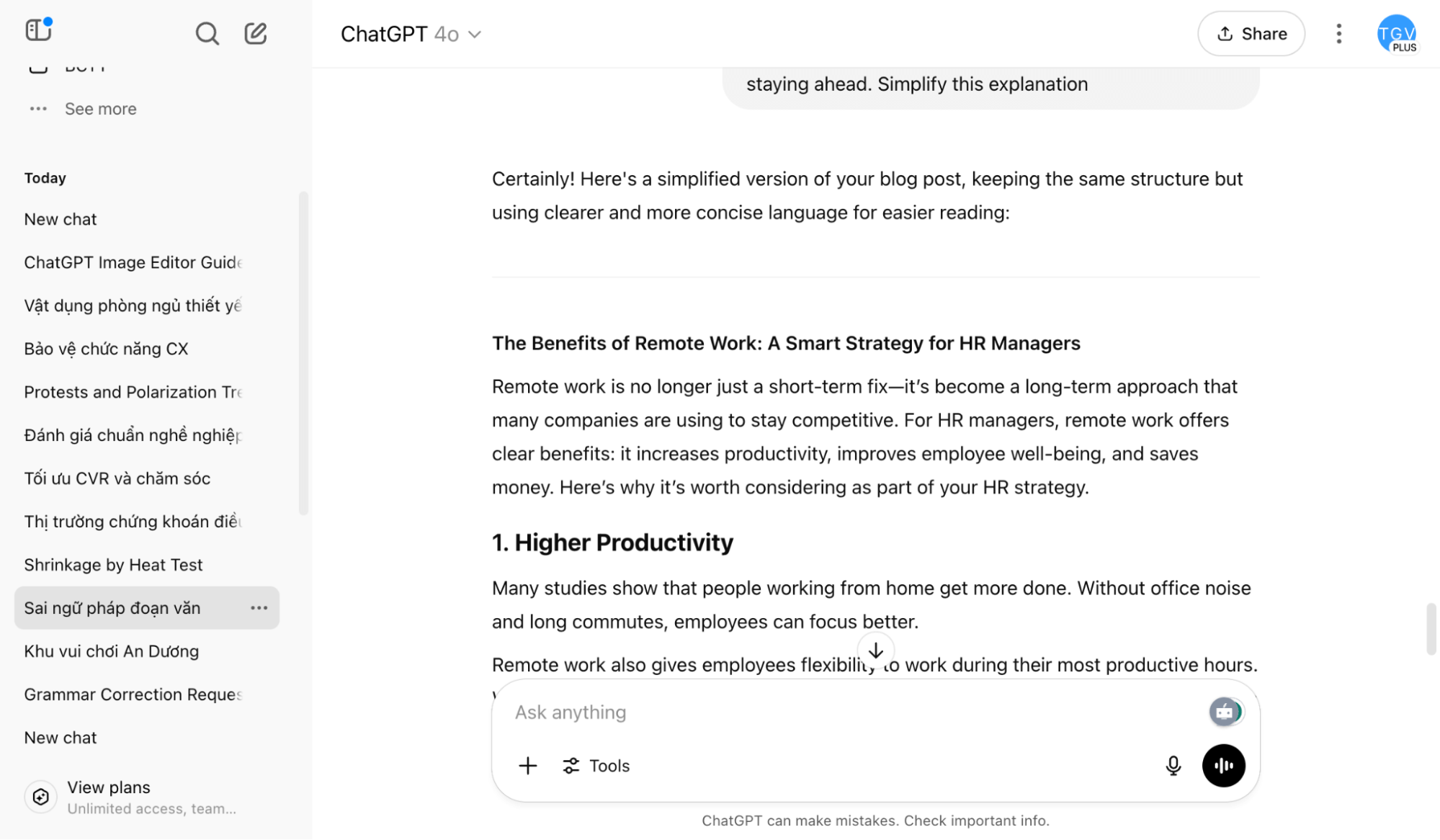 ChatGPT AI - Writing Assistant 