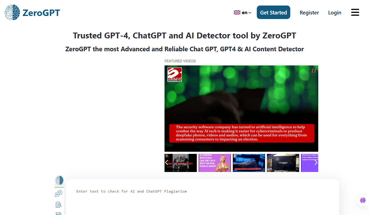 ZeroGPT Tool Overview