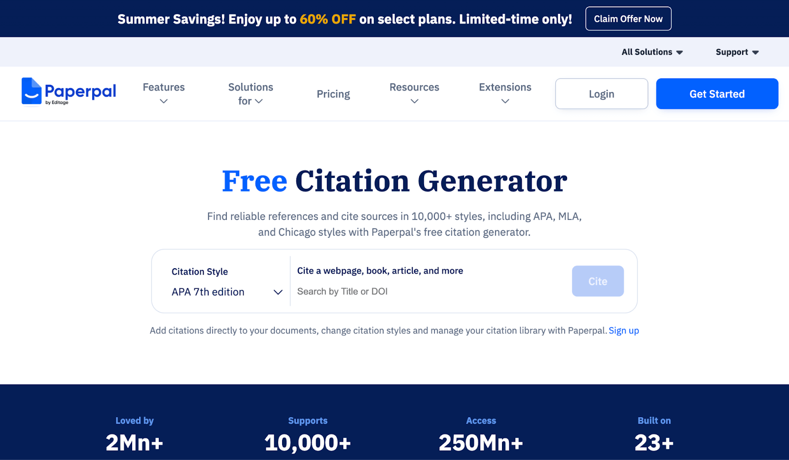 Paperpal Interface 