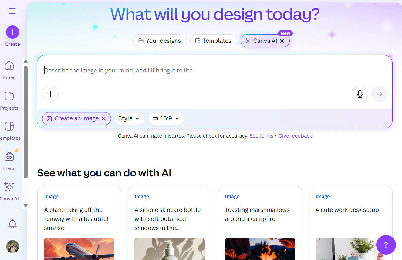 Using Canva AI To Create Images