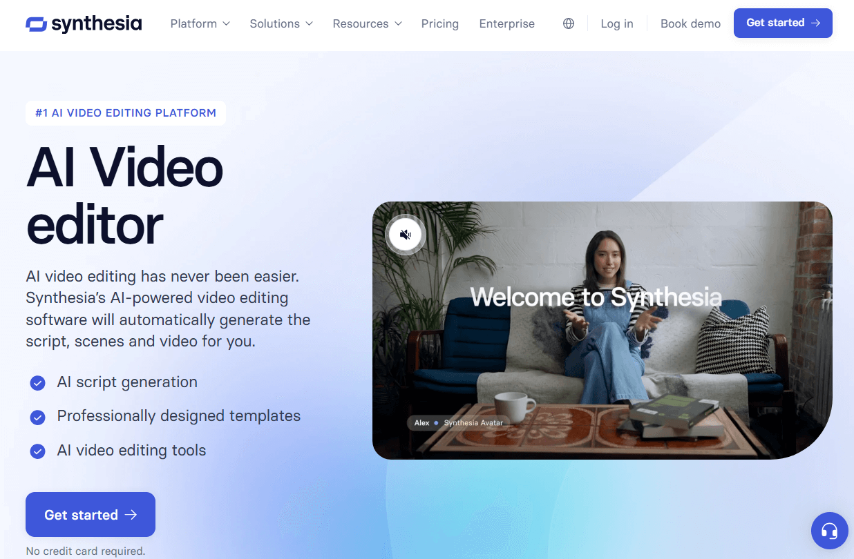 The AI Video Editor Feature of Synthesia