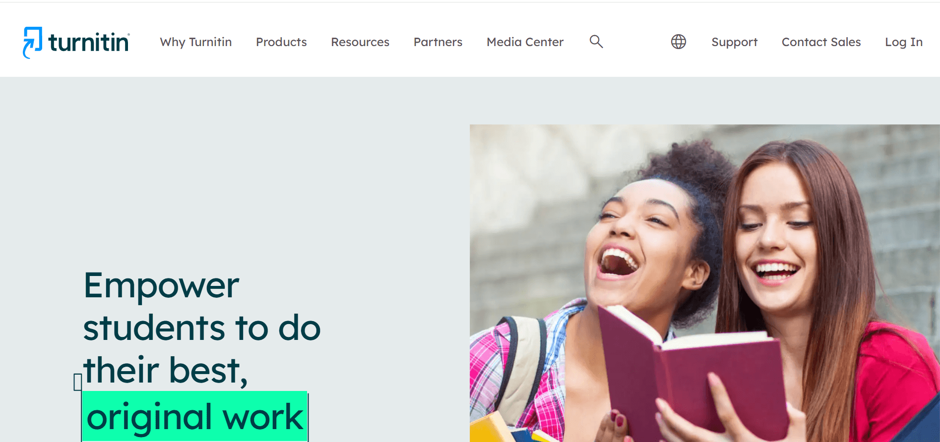 Turnitin’s AI Detector Homepage
